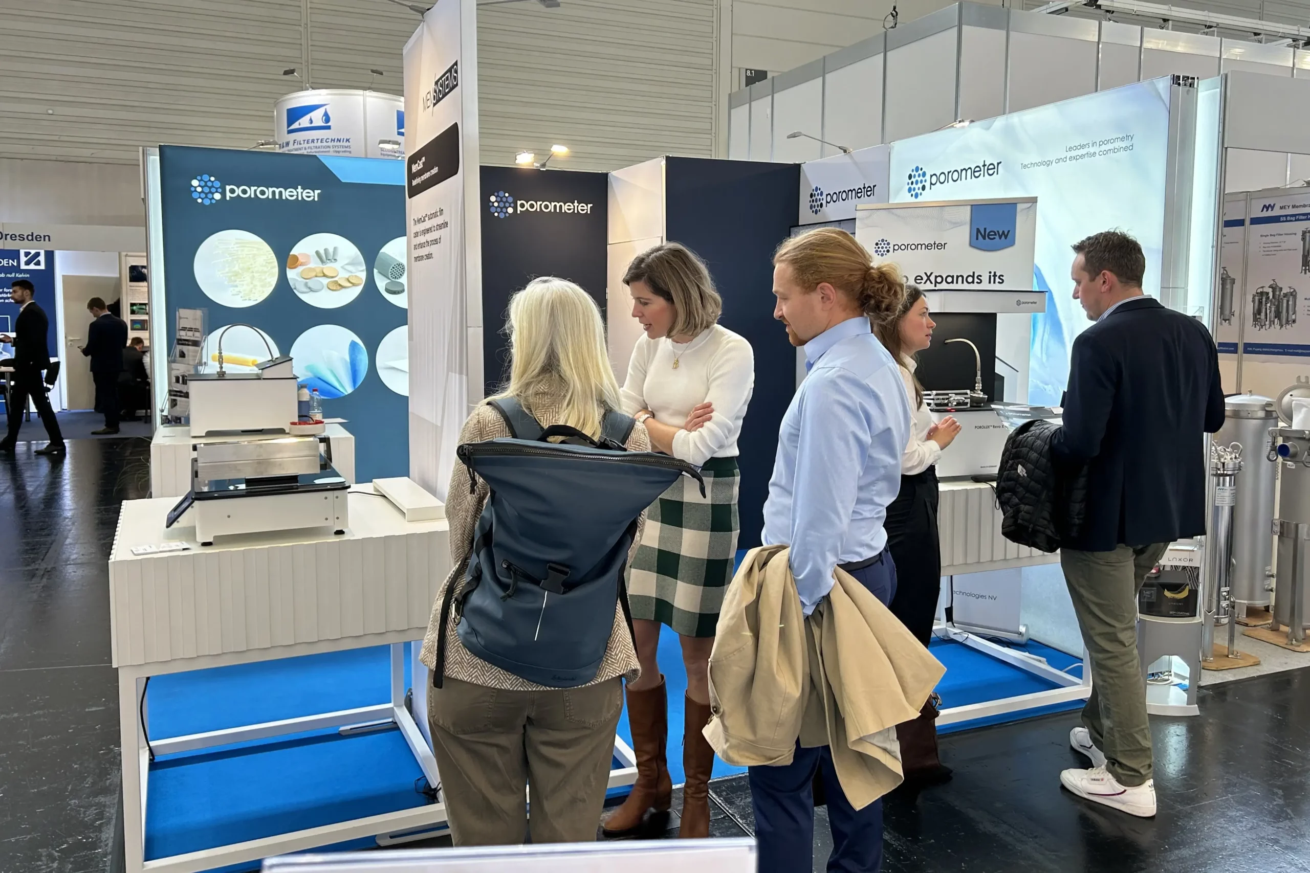 MemCast exhibition stand on FILTECH 2024 in Cologne